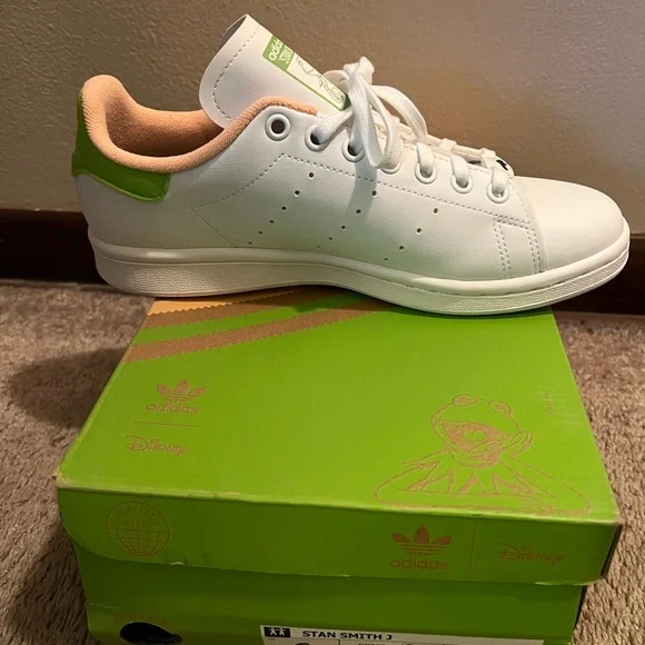 adidas | Shoes | Adidas Stan Smith White Green Sneakers Classic Design |  Poshmark